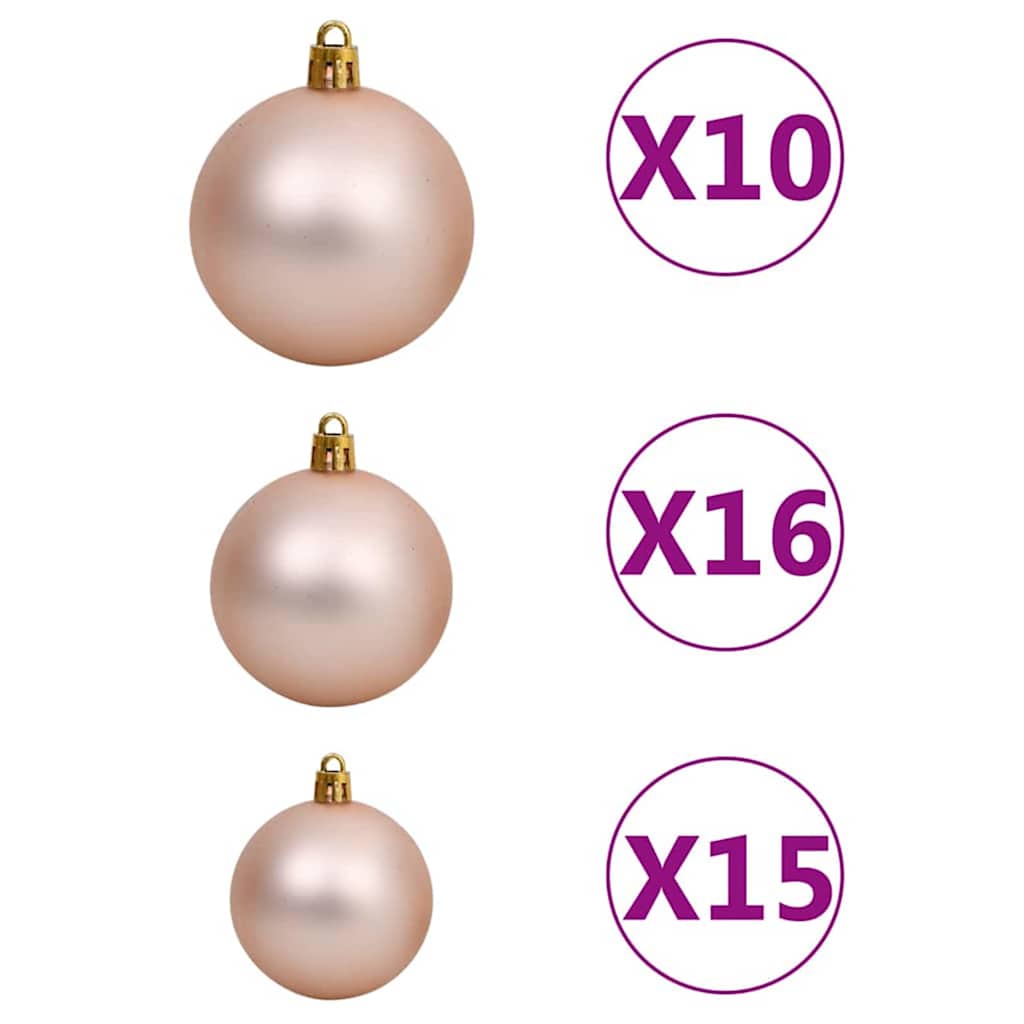Artificial Christmas Tree with 300 LEDs with Stand Green 210 cm