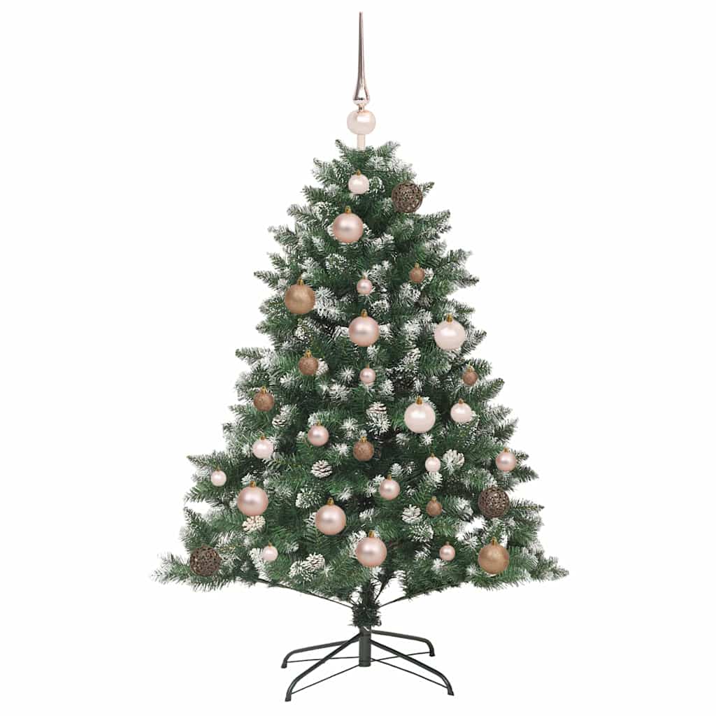 Artificial Christmas Tree with 150 LEDs with Stand Green 120 cm