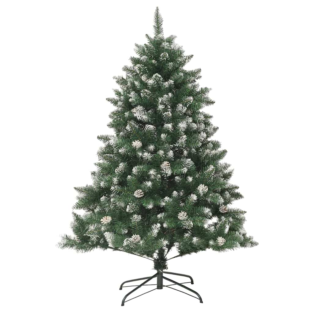Artificial Christmas Tree with 150 LEDs with Stand Green 120 cm