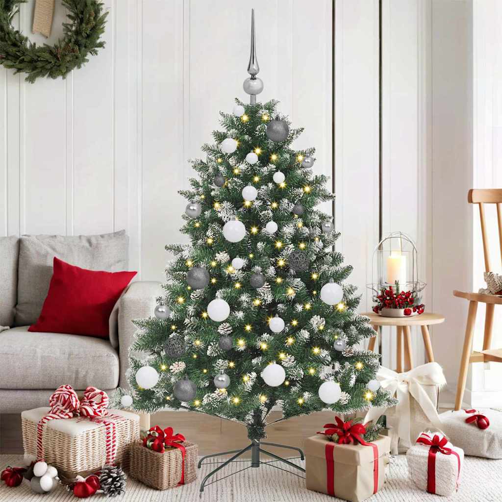 Artificial Christmas Tree with 150 LEDs with Stand Green 120 cm