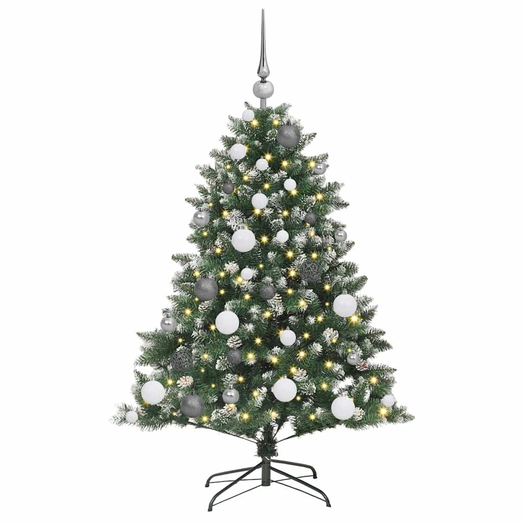 Artificial Christmas Tree with 150 LEDs with Stand Green 120 cm