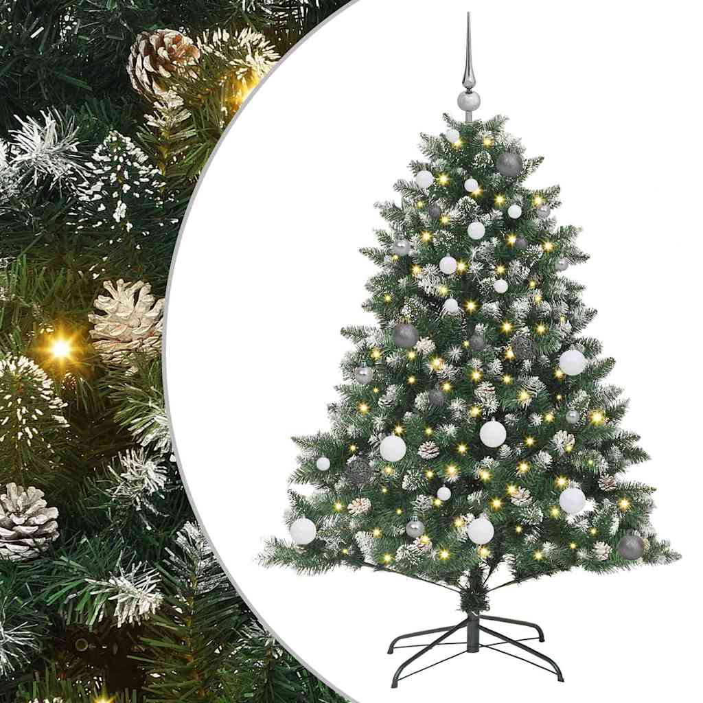 Artificial Christmas Tree with 150 LEDs with Stand Green 150 cm