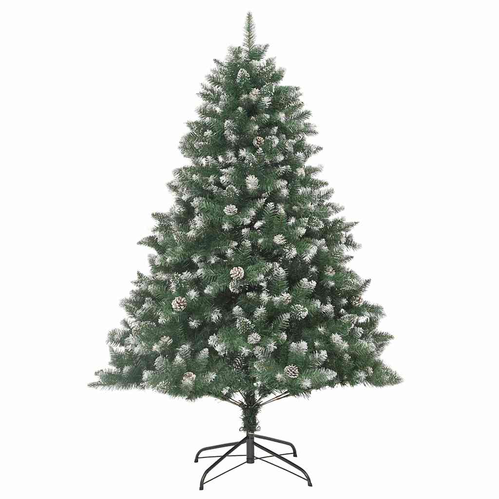 Artificial Christmas Tree with 300 LEDs with Stand Green 180 cm
