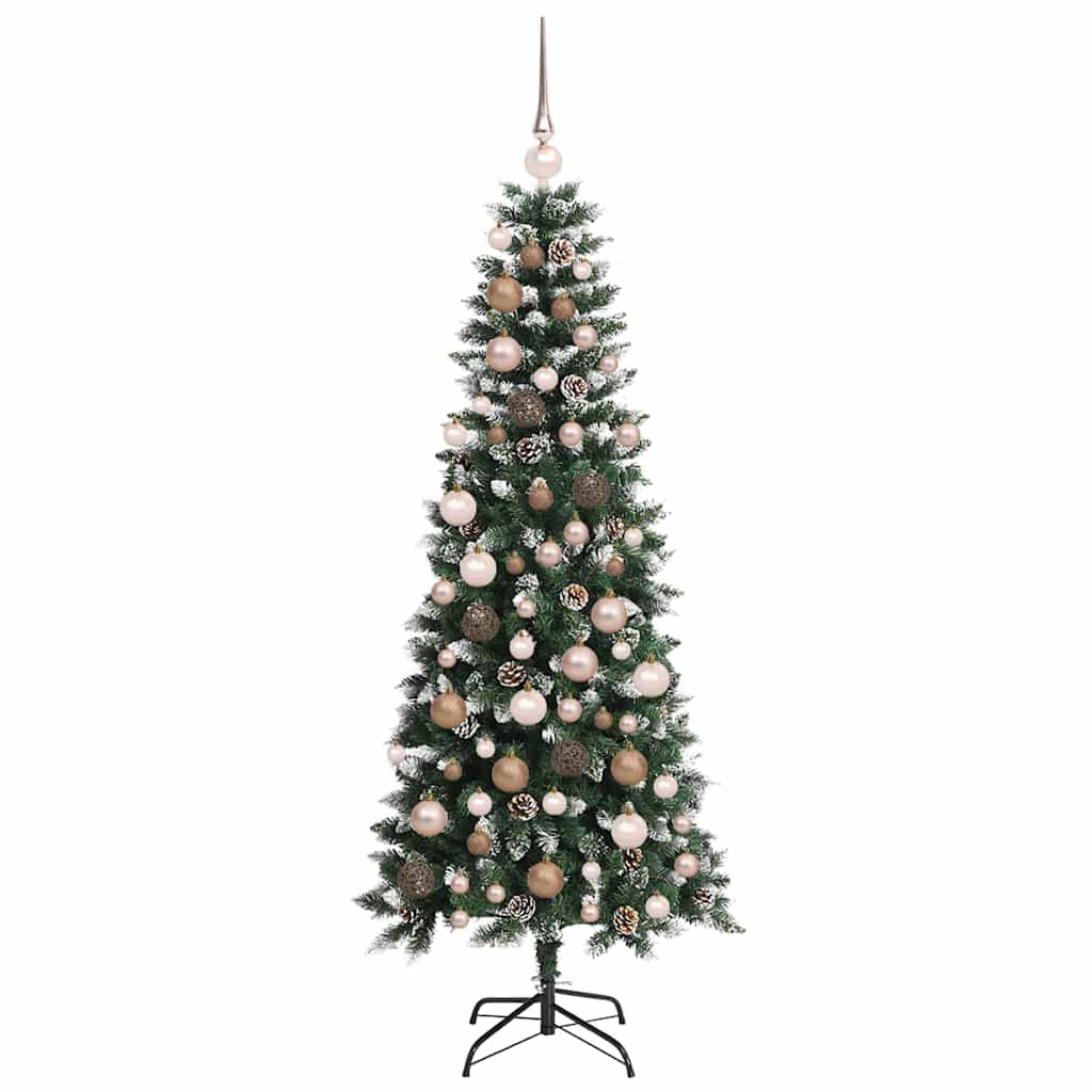 Artificial Christmas Tree Green 180 cm PVC, Plastic, and Steel
