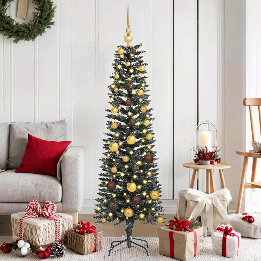 Artificial Christmas Tree with 150 LEDs with Stand Green 150 cm