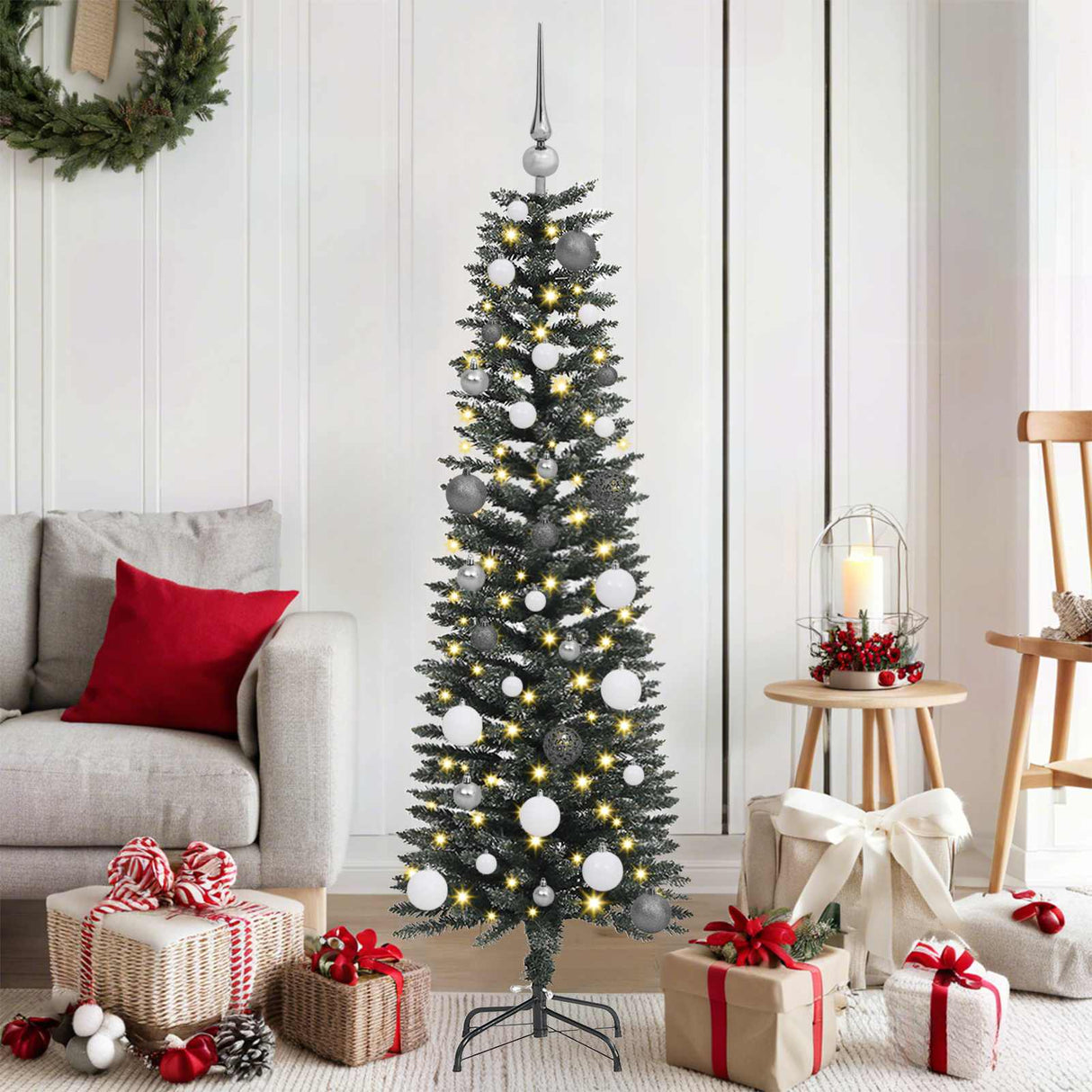 Artificial Christmas Tree with 150 LEDs with Stand Green 150 cm