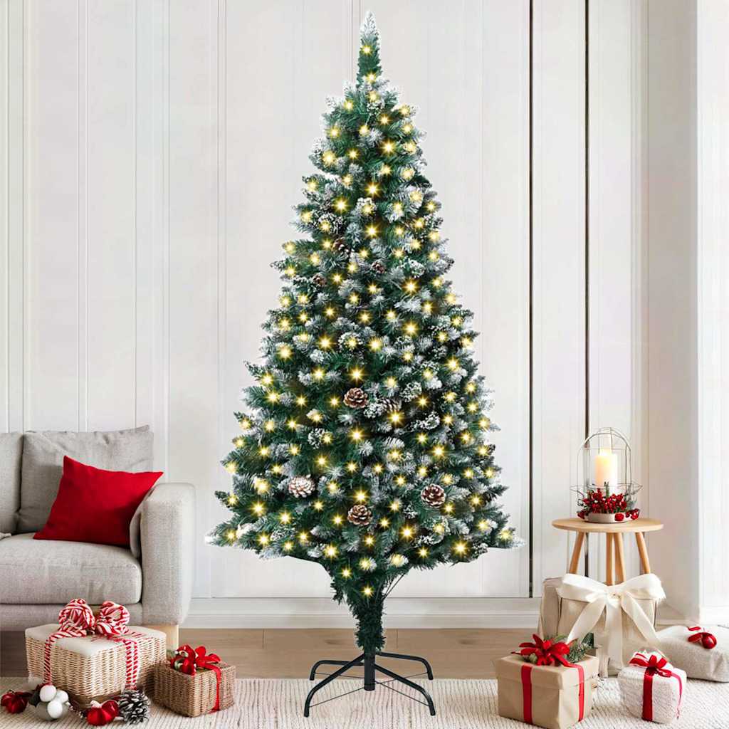 Artificial Christmas Tree Green 180 cm PVC, Steel and Plastic