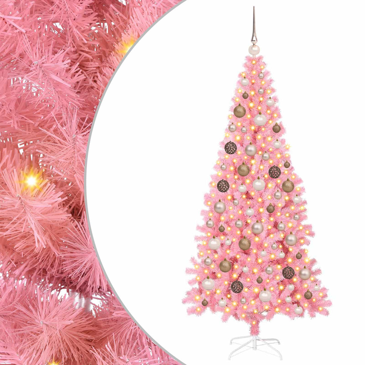 Christmas Tree Pink 180 cm PVC