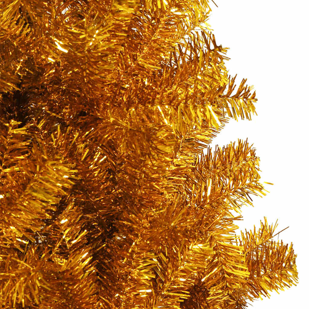 Christmas Tree with 300 LEDs with Stand Gold 180 cm PET