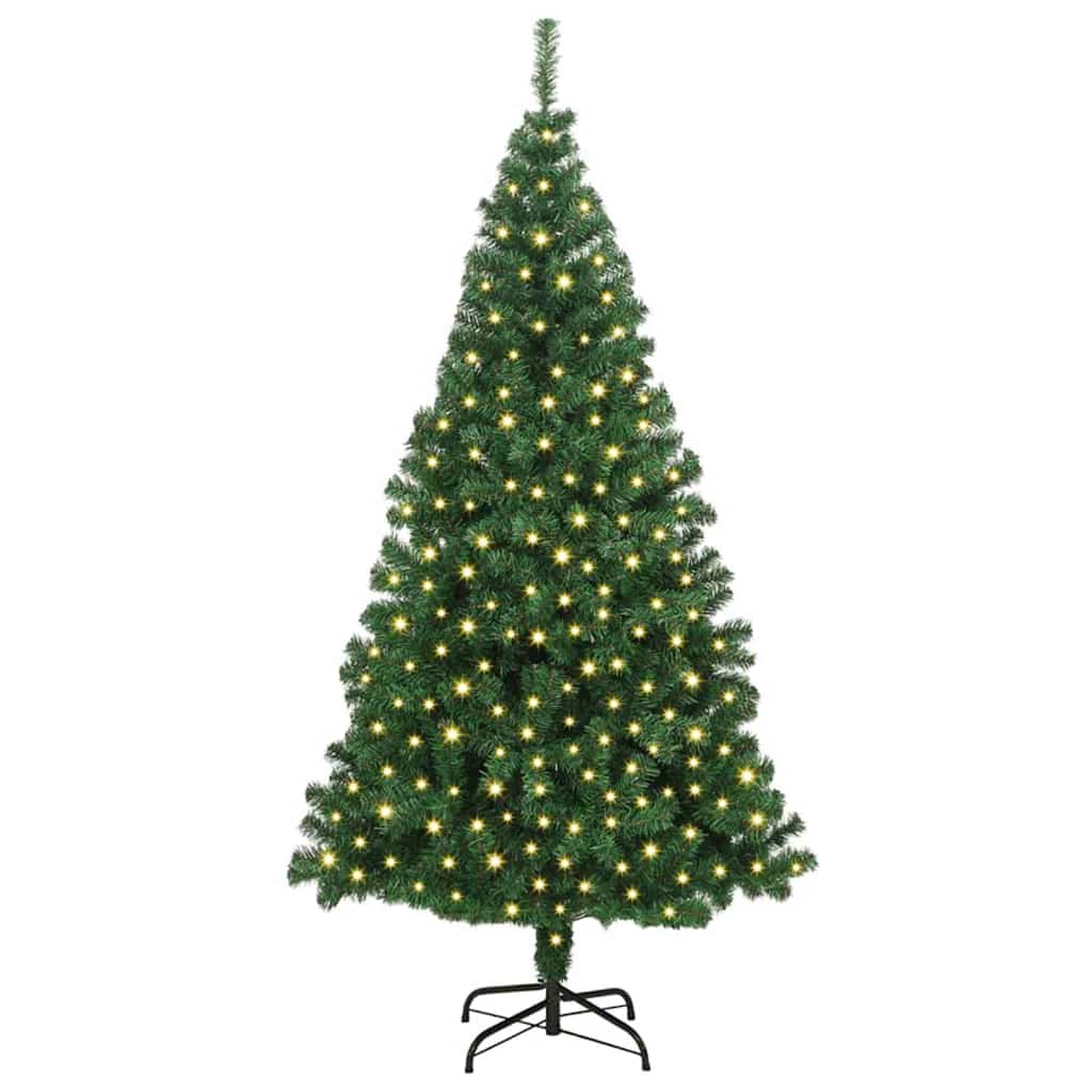 Artificial Christmas Tree Green 180 cm PVC, Steel and Plastic
