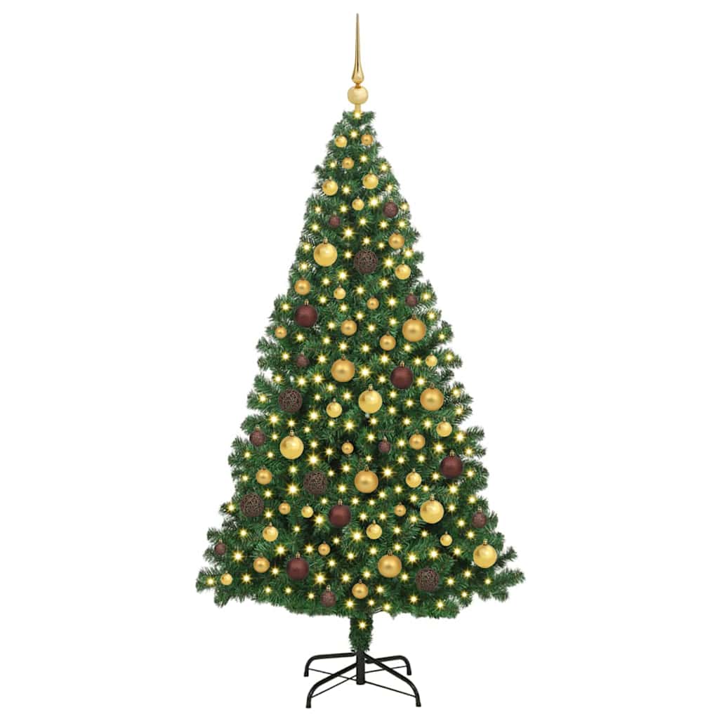 Artificial Christmas Tree Green 180 cm PVC, Steel and Plastic