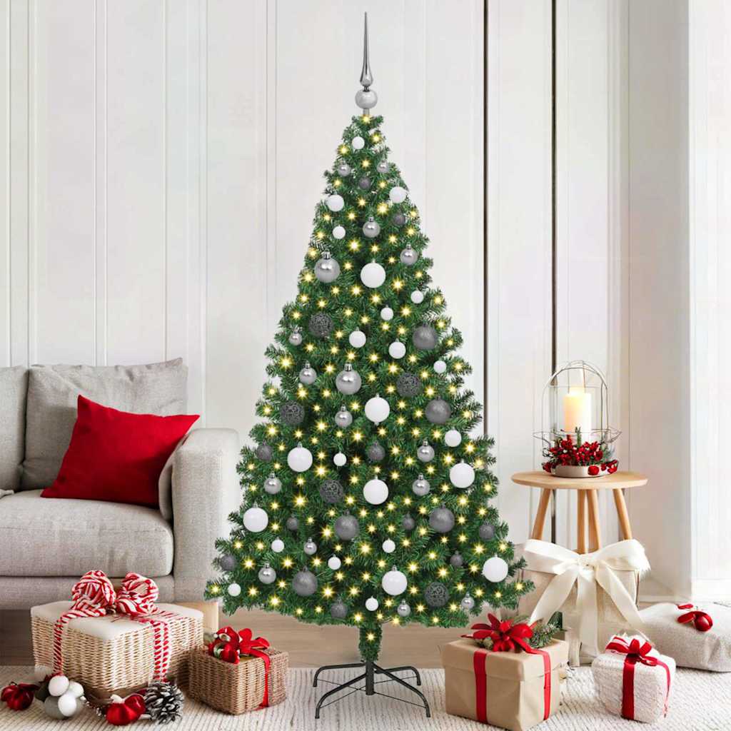 Artificial Christmas Tree Green 180 cm PVC, Steel and Plastic