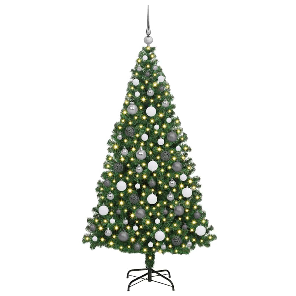 Artificial Christmas Tree Green 180 cm PVC, Steel and Plastic
