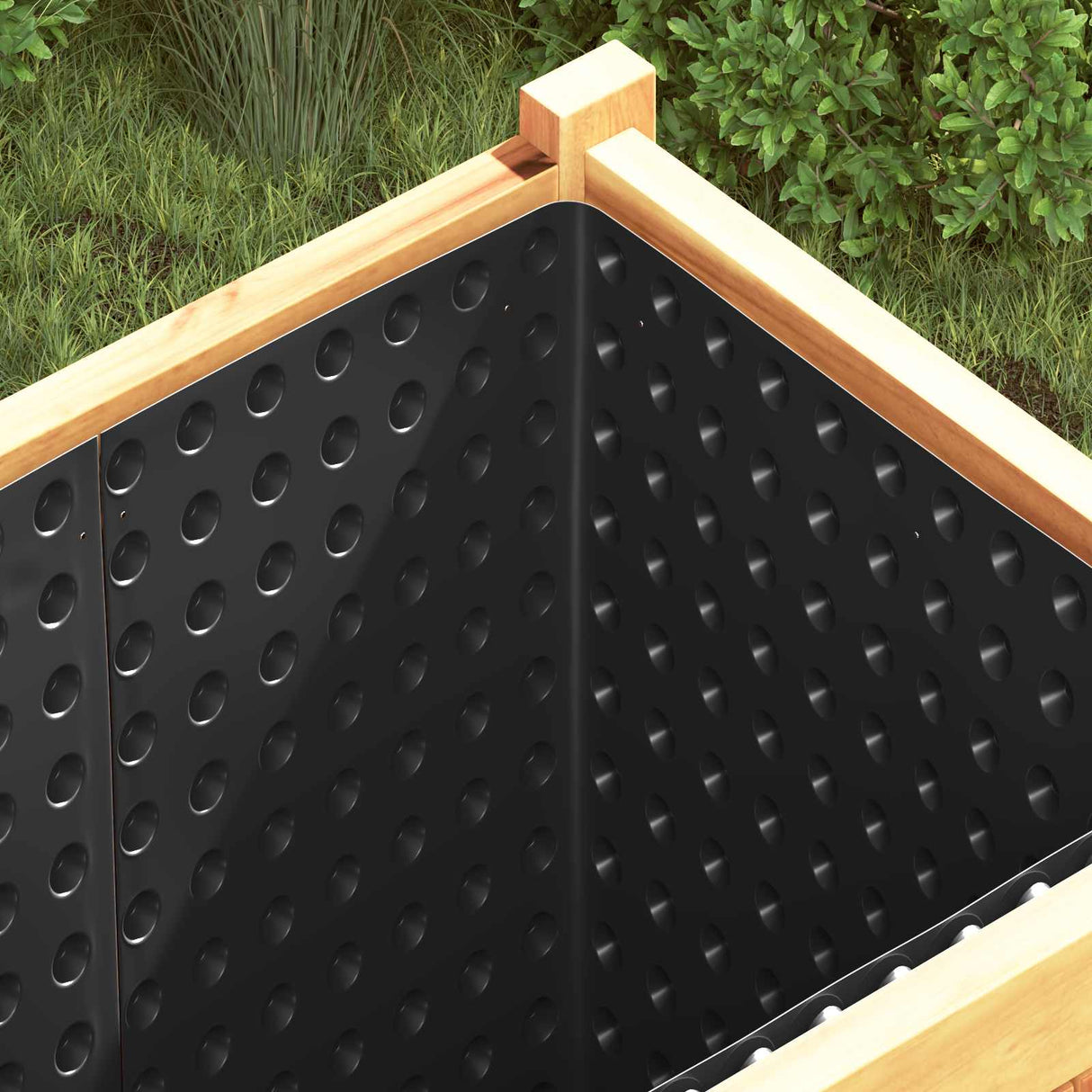 Dimpled Drainage Sheet Black 0.5 x 20 m HDPE