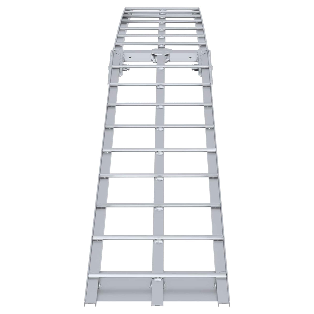 Motorcycle Ramp Folding Silver 180 x 28 x 5 cm Aluminium
