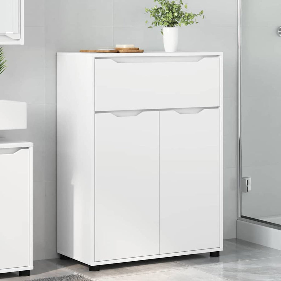 Bathroom Cabinet White 72.5 x 36.5 x 100 cm Engineered Wood