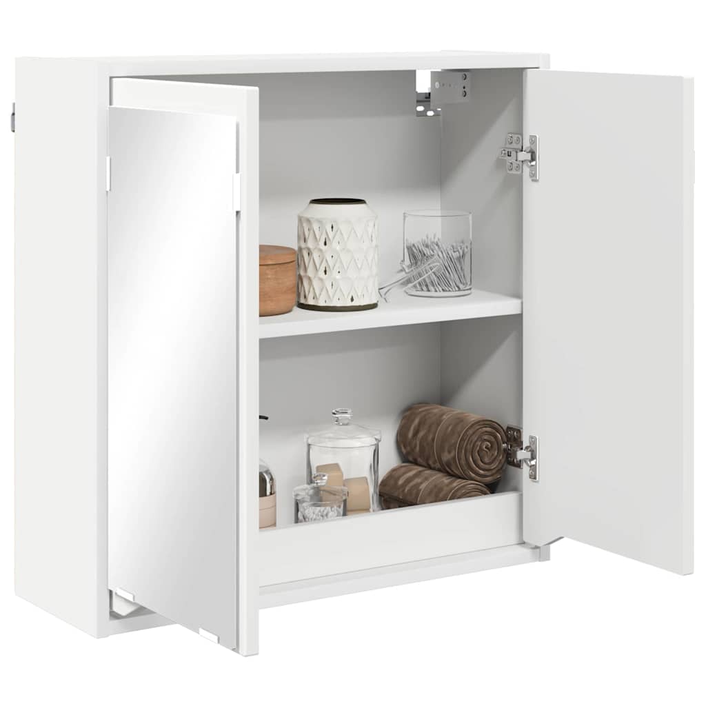 Bathroom Mirror Cabinet White 60 x 20 x 60 cm Engineered Wood