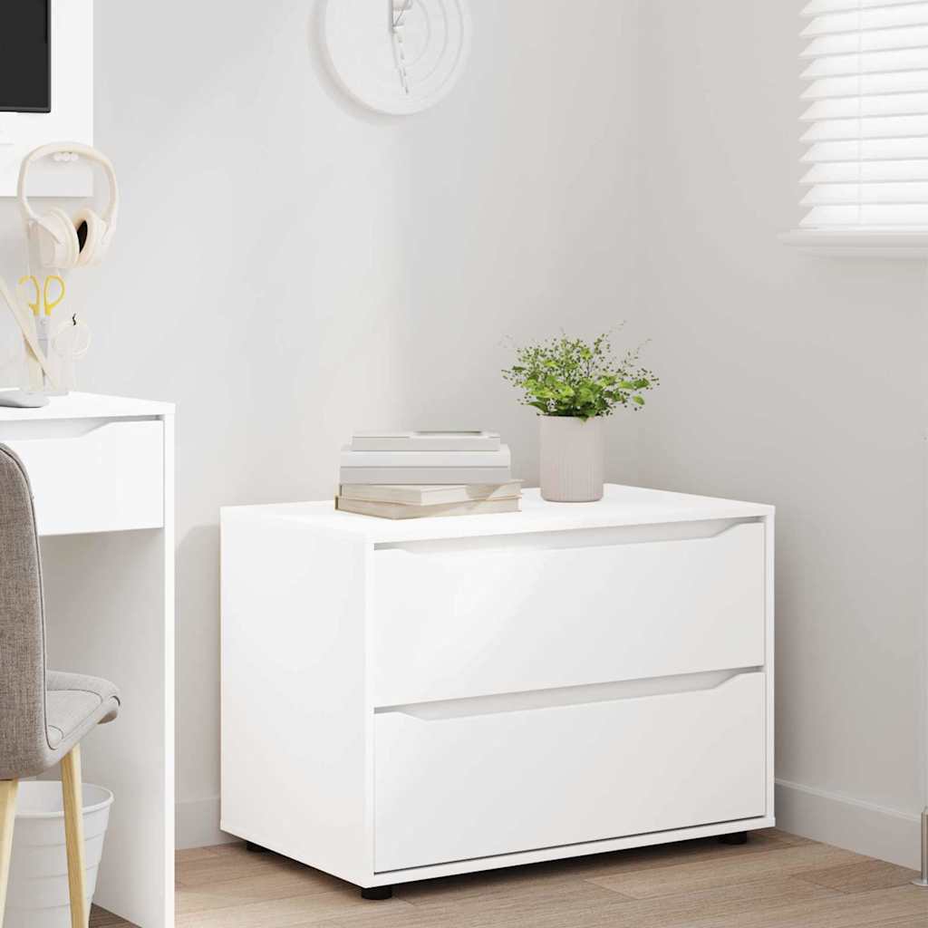 Storage Cabinet White 80 x 48 x 57 cm Engineered Wood