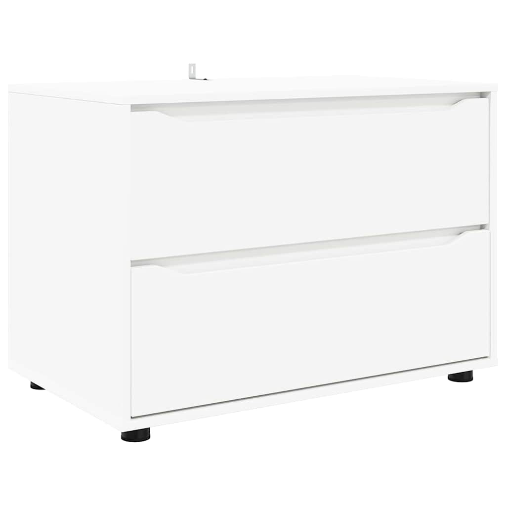 Storage Cabinet White 80 x 48 x 57 cm Engineered Wood