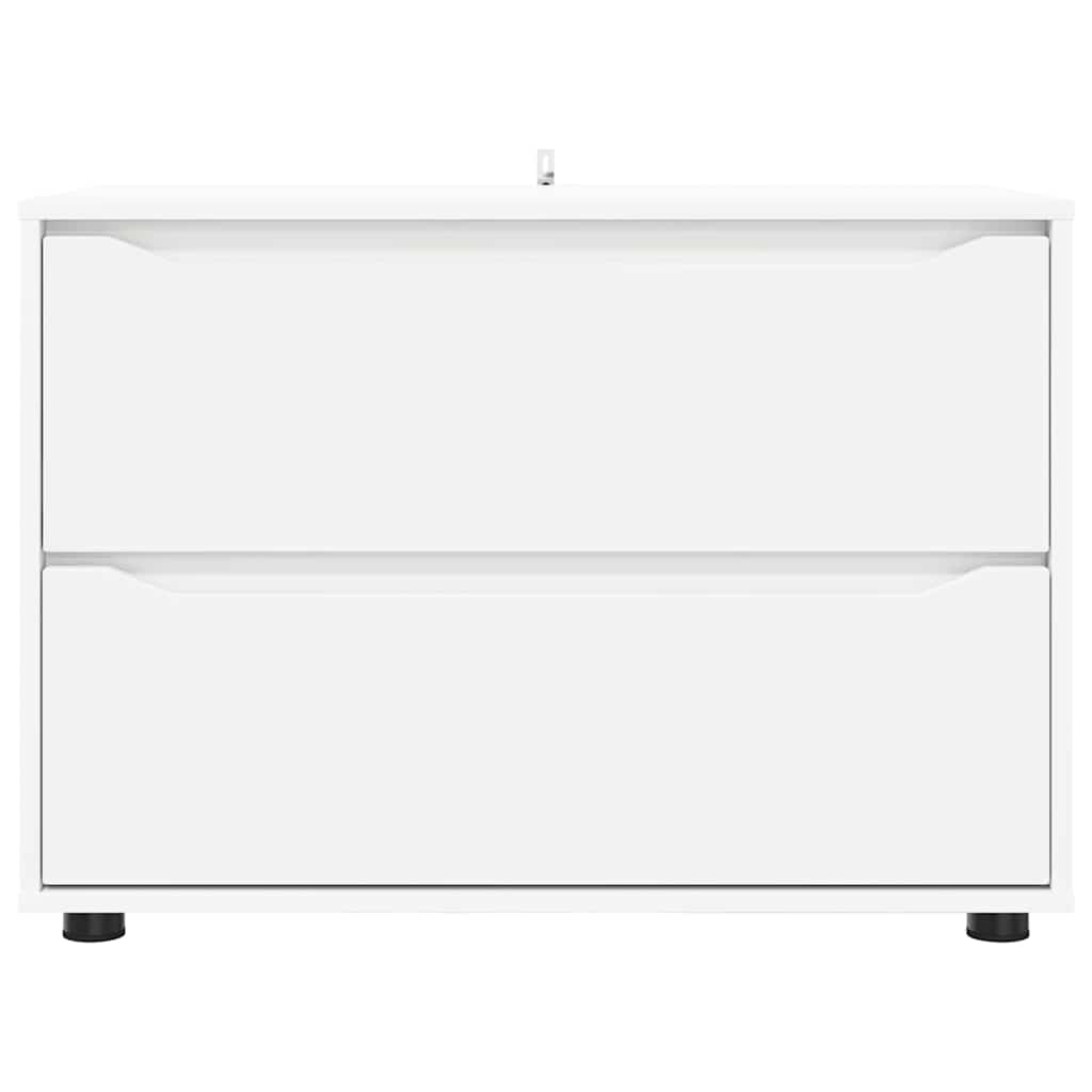 Storage Cabinet White 80 x 48 x 57 cm Engineered Wood