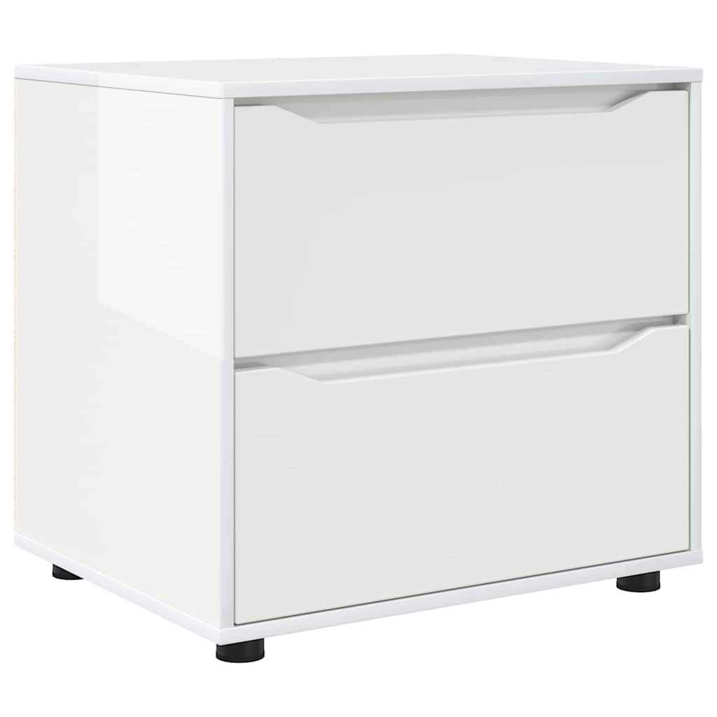 Storage Cabinet High Gloss White 60 x 48 x 57 cm