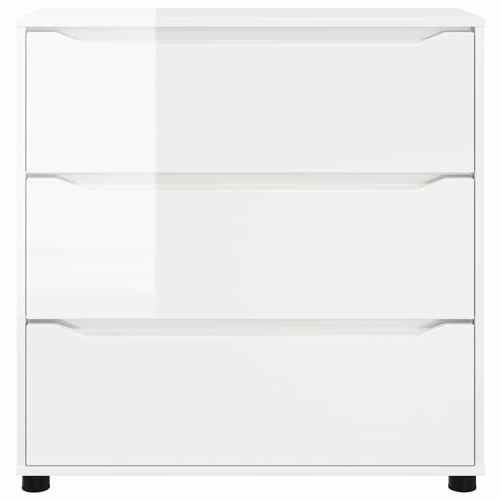Storage Cabinet High Gloss White 80 x 31 x 81 cm