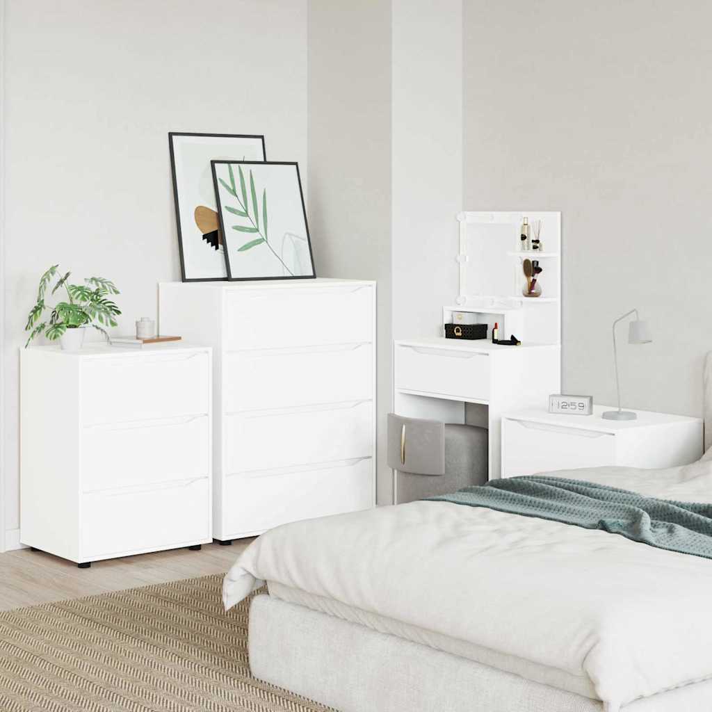 Storage Cabinet White 60 x 48 x 81 cm Engineered Wood