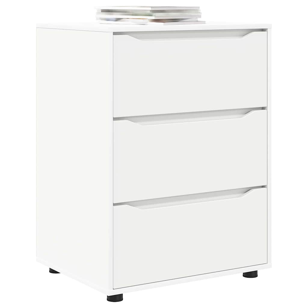 Storage Cabinet White 60 x 48 x 81 cm Engineered Wood