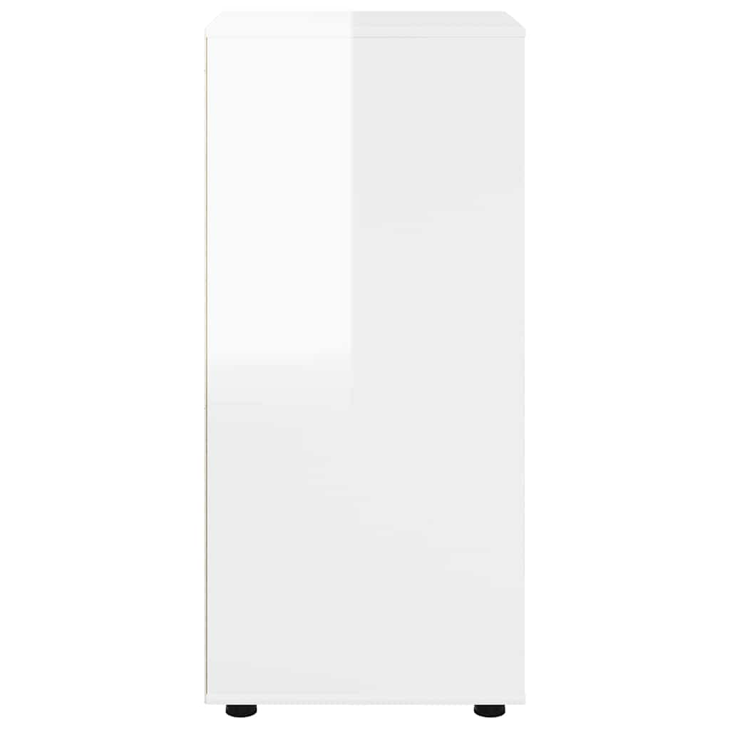 Storage Cabinet High Gloss White 40 x 48 x 105 cm