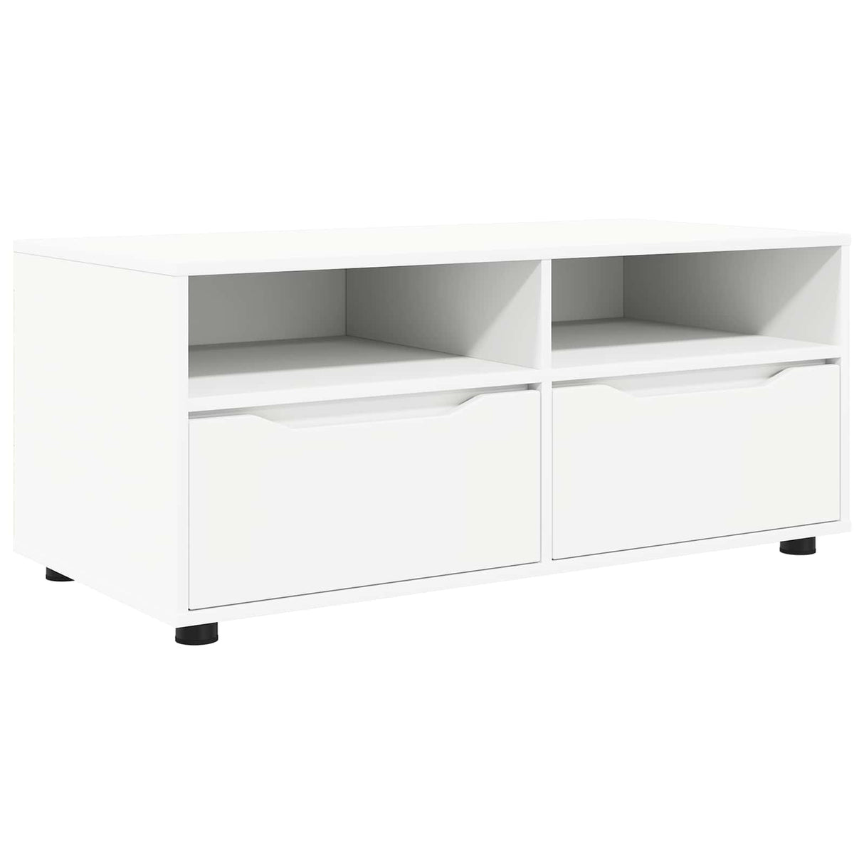 TV Cabinet 100 x 48 x 43 cm White Engineered Wood