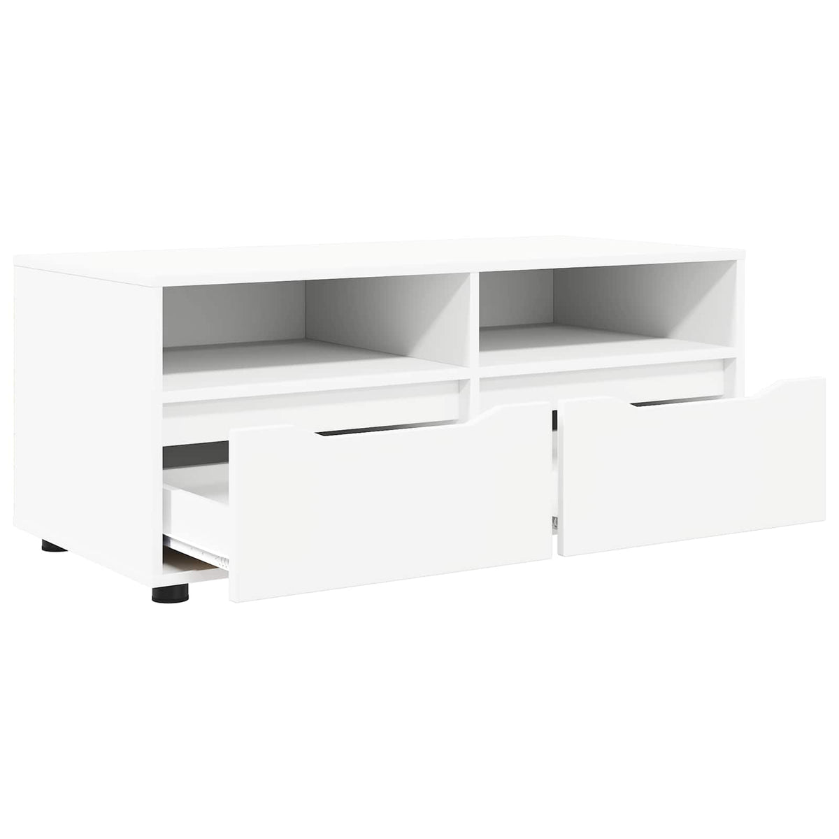TV Cabinet 100 x 48 x 43 cm White Engineered Wood