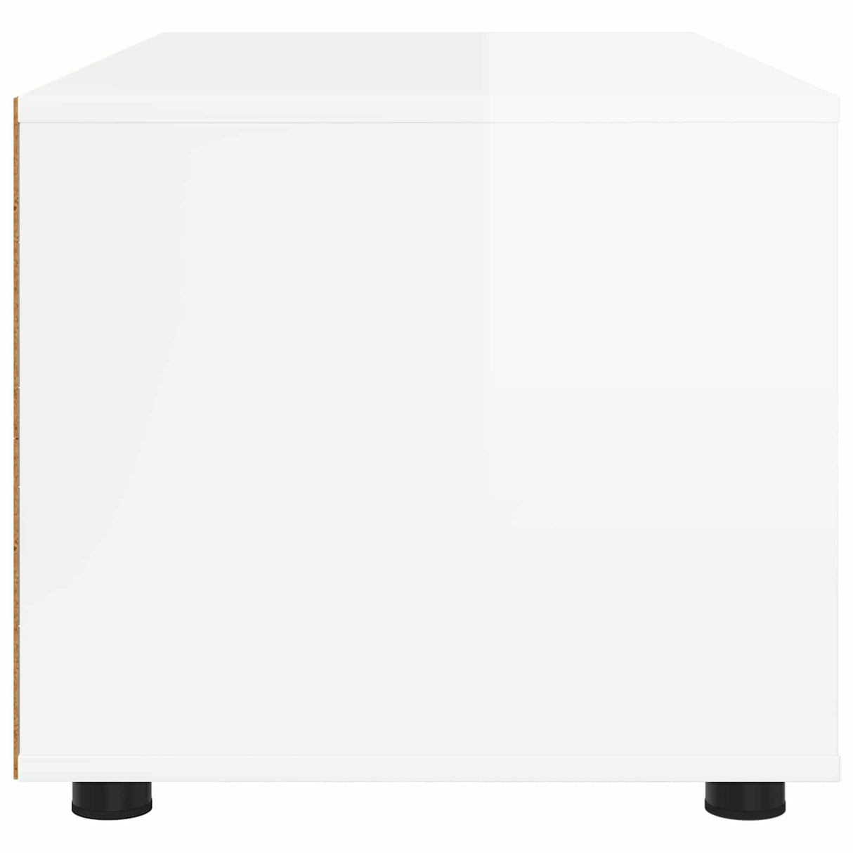TV Cabinet 100 x 48 x 43 cm High Gloss White Engineered Wood