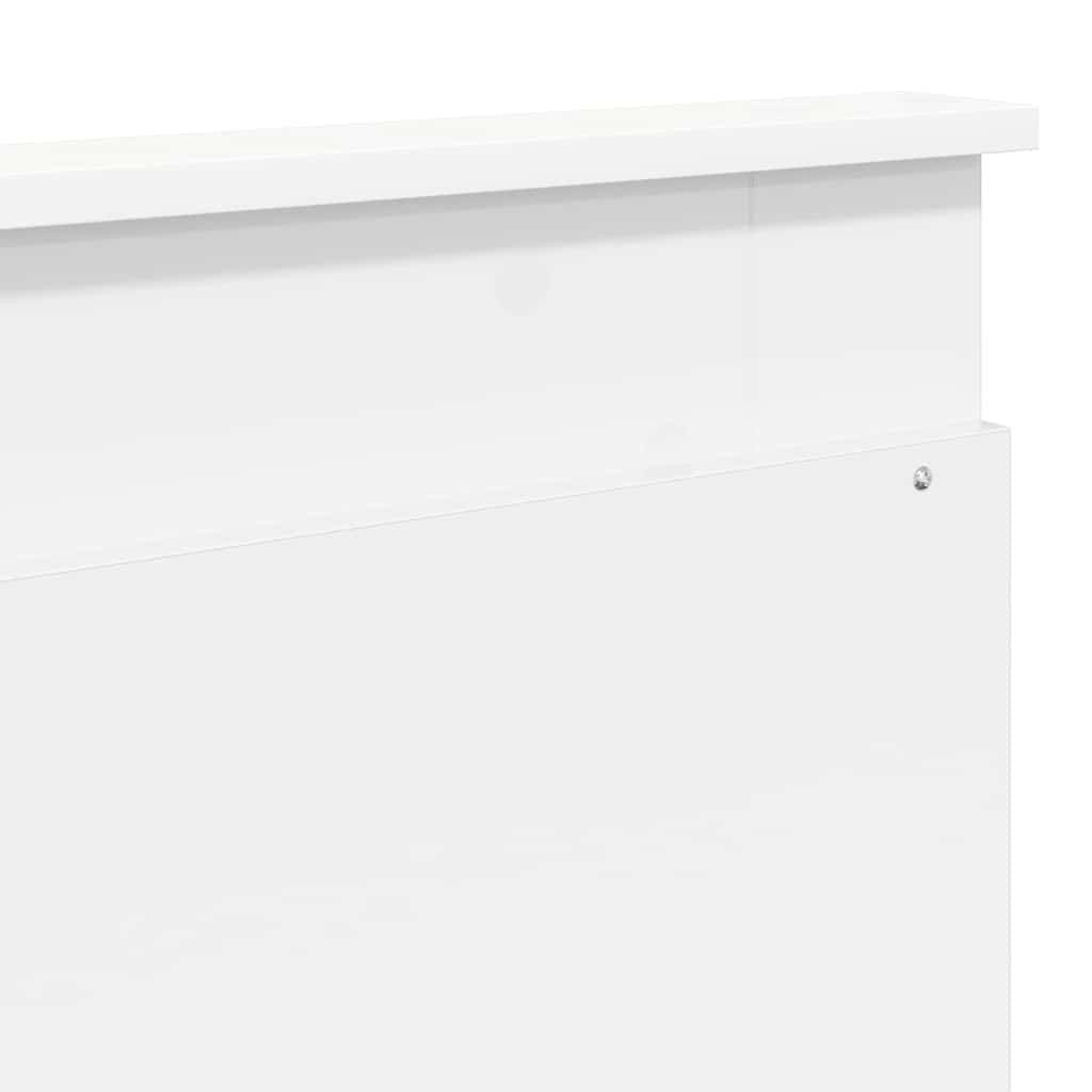 Headboard with Headboard White 180 cm Engineered Wood