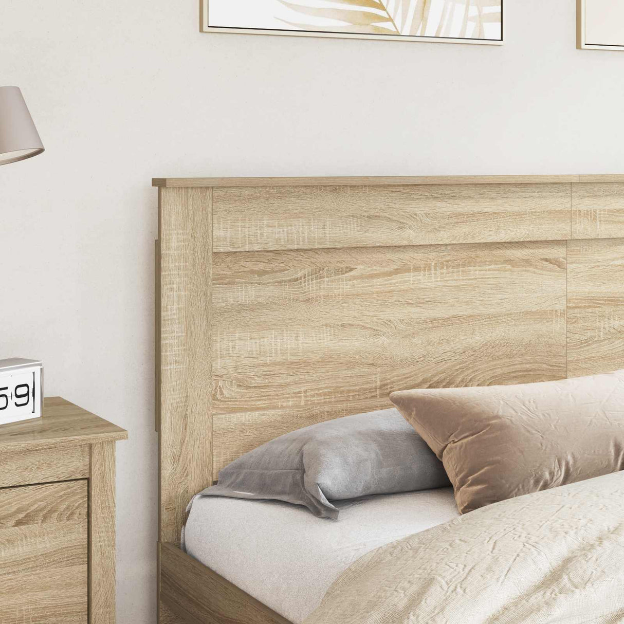 Headboard Sonoma Oak Engineered Wood