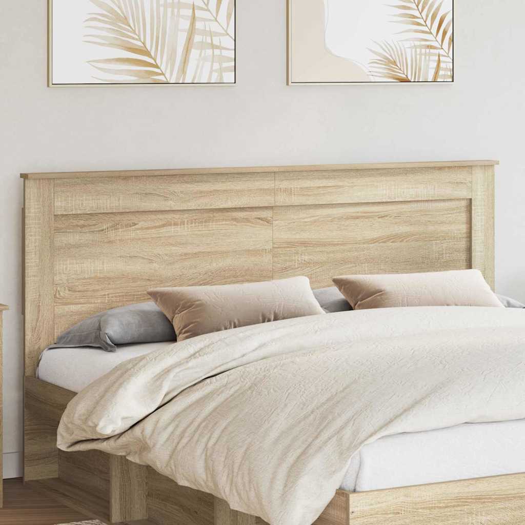 Headboard with Headboard Sonoma Oak 180 cm Engineered Wood
