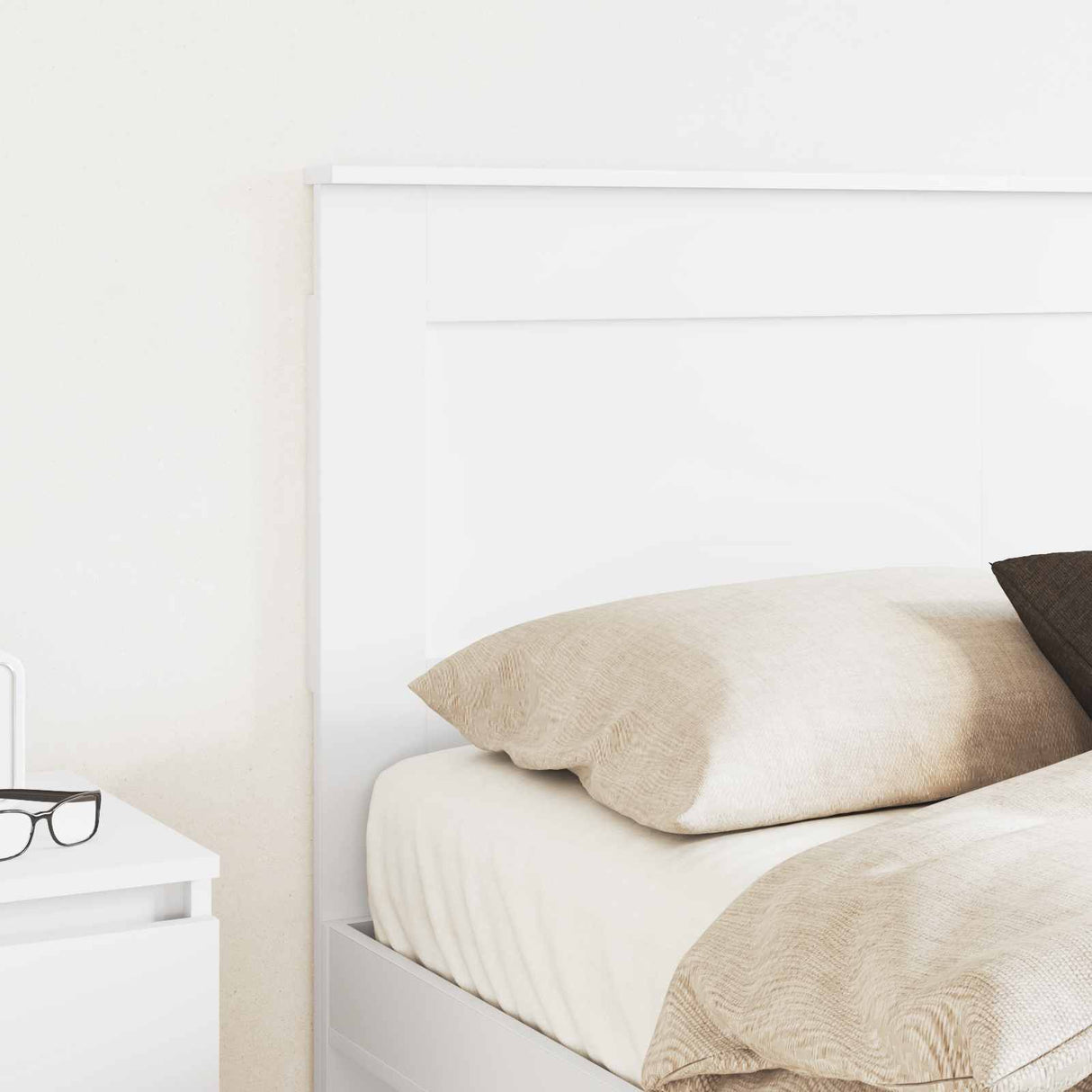 Headboard White Engineered Wood