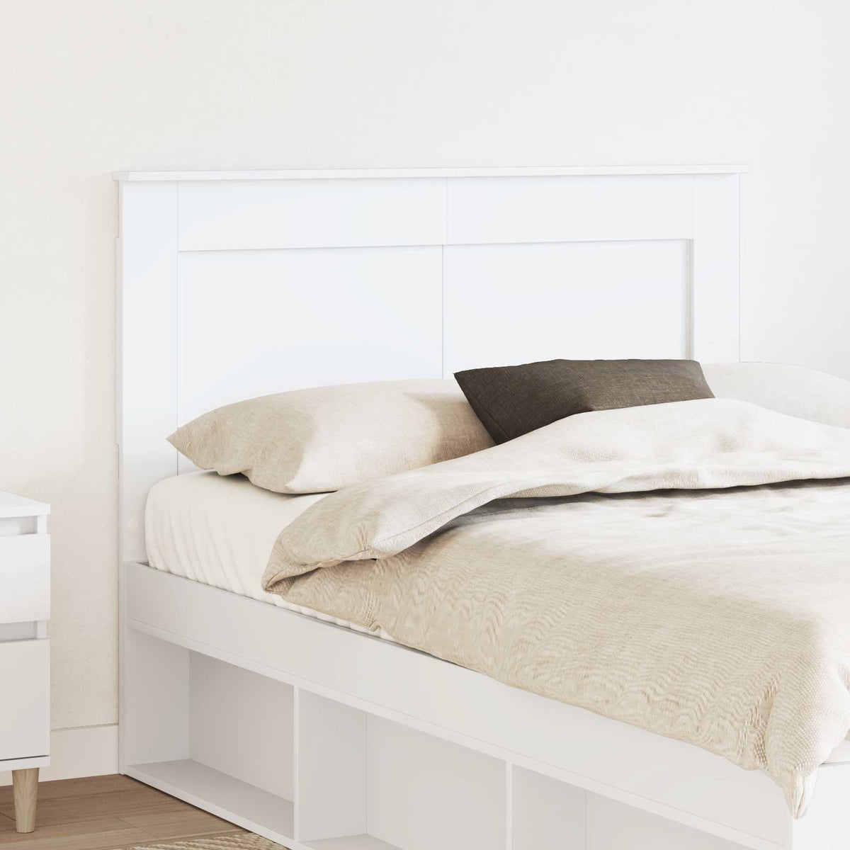 Headboard White Engineered Wood