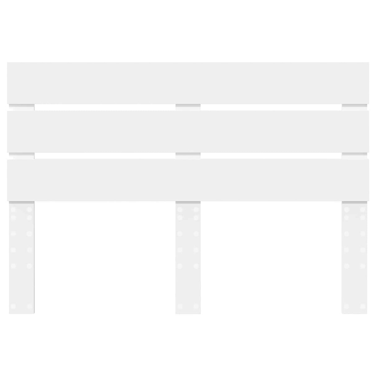 Headboard White Engineered Wood