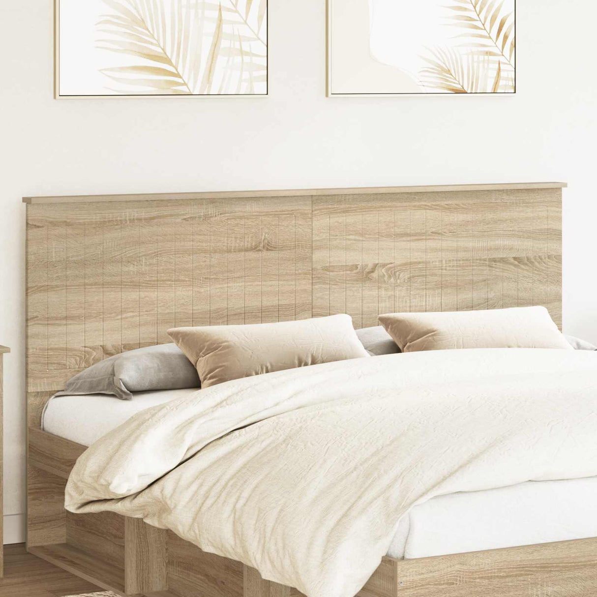 Headboard with Headboard Sonoma Oak 180 cm Engineered Wood