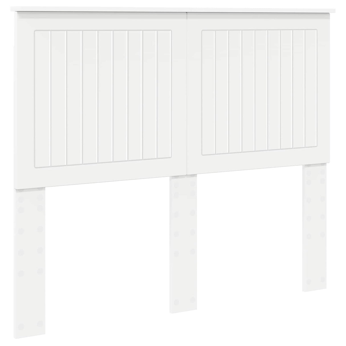 Headboard with Headboard White 135 cm Engineered wood