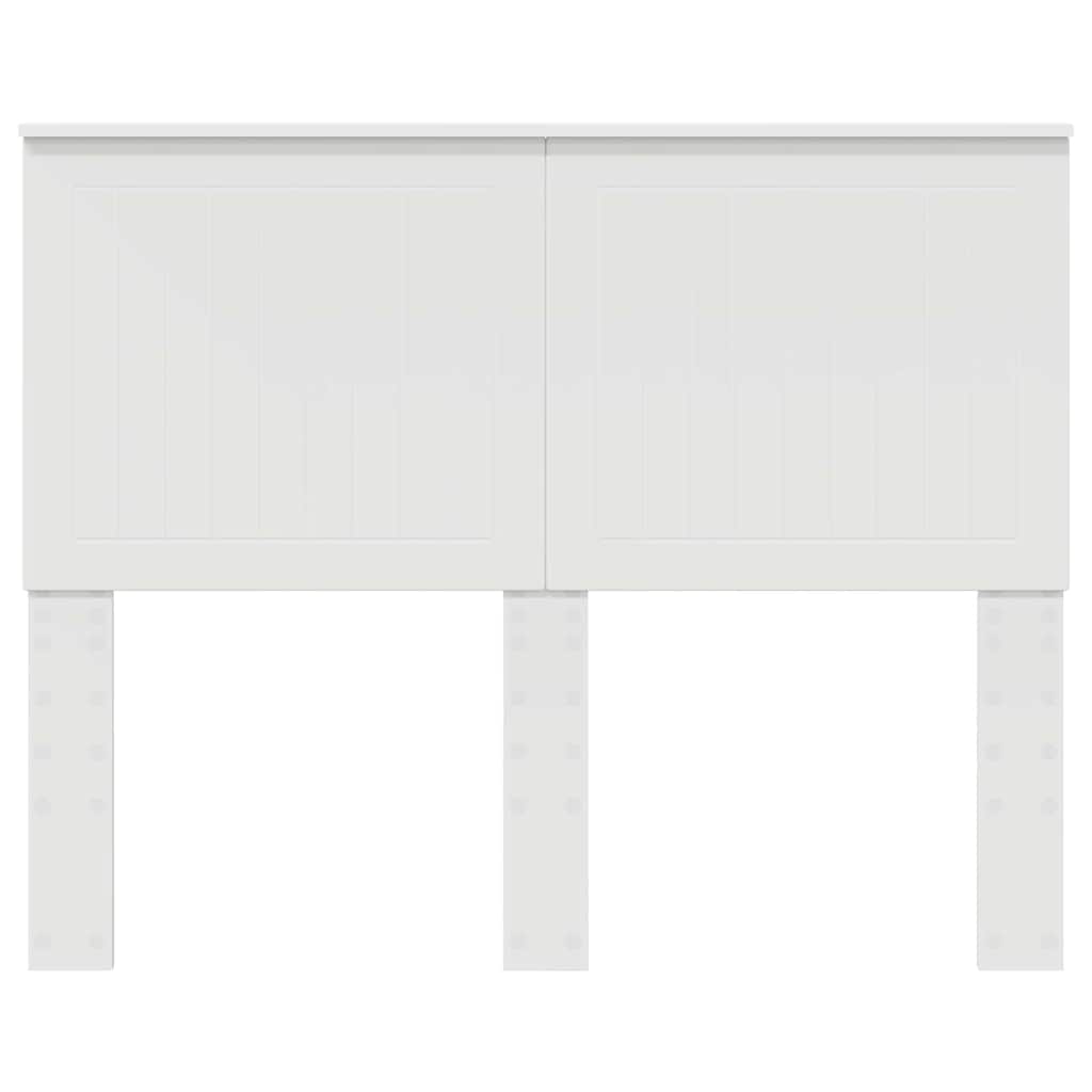 Headboard with Headboard White 135 cm Engineered wood