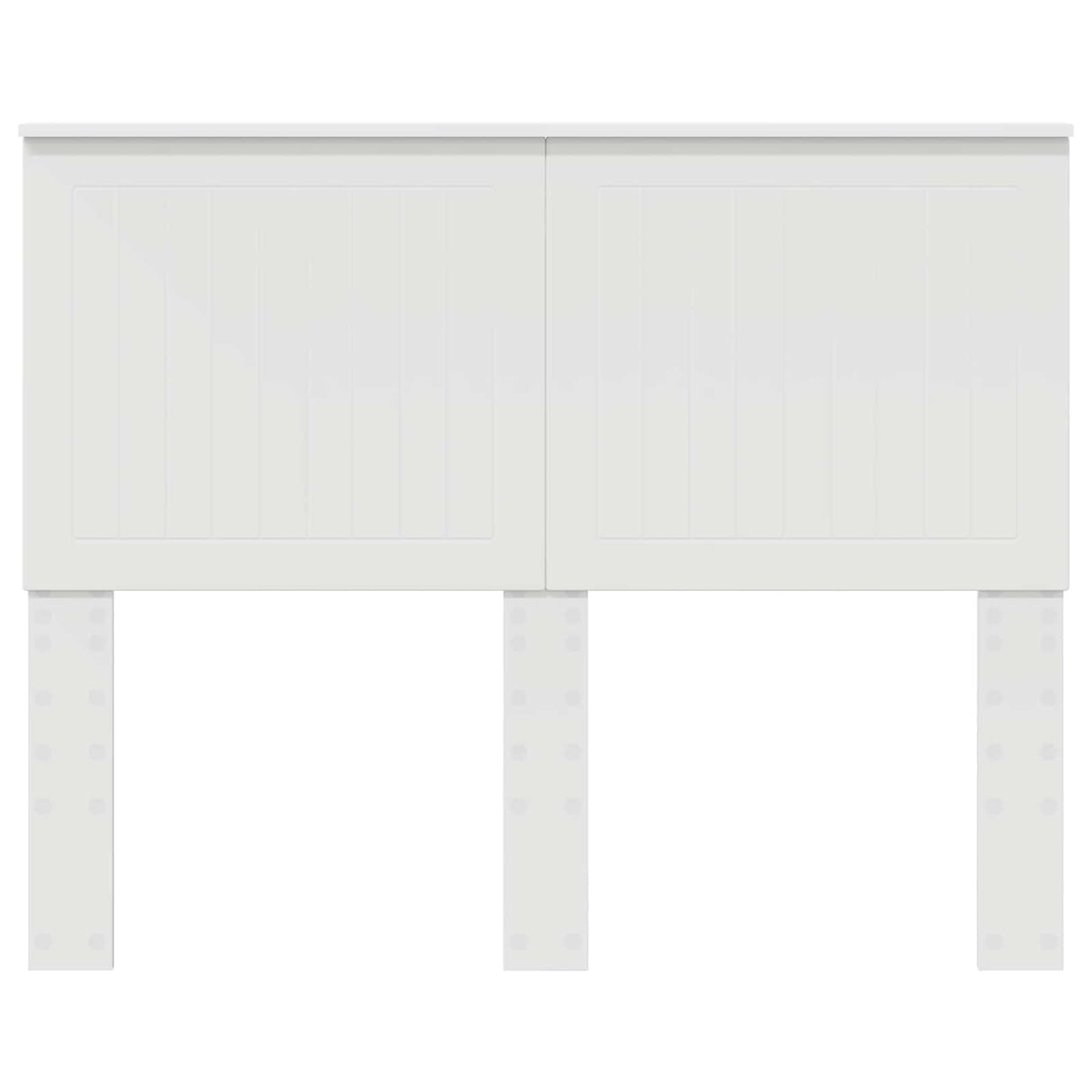 Headboard with Headboard White 135 cm Engineered wood