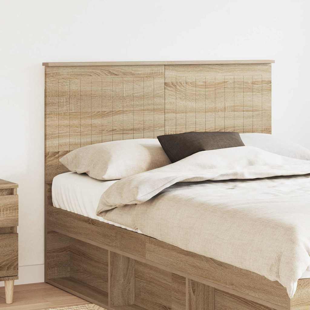 Headboard with Headboard Sonoma Oak 135 cm Engineered wood