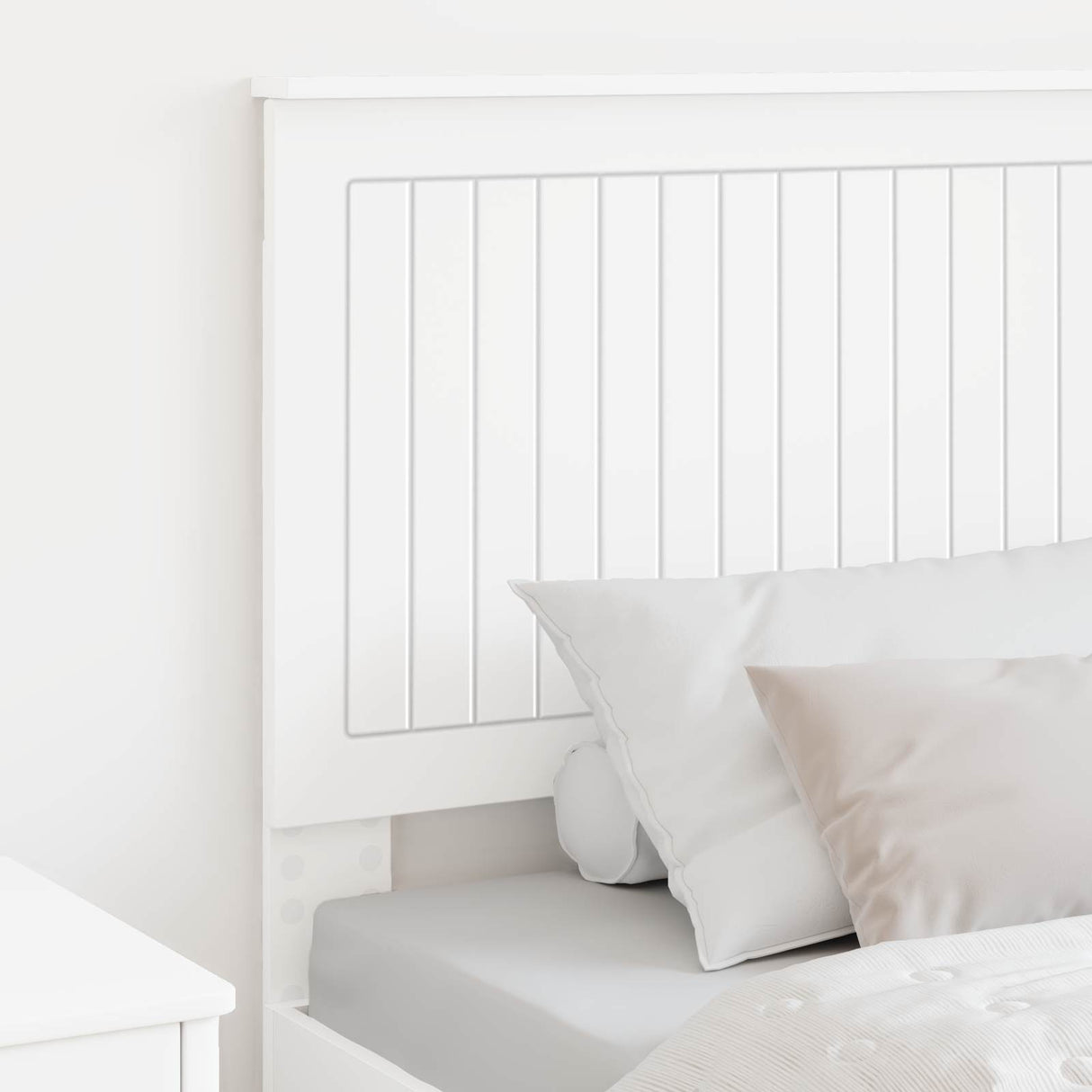 Headboard with Headboard White 90 cm Engineered wood