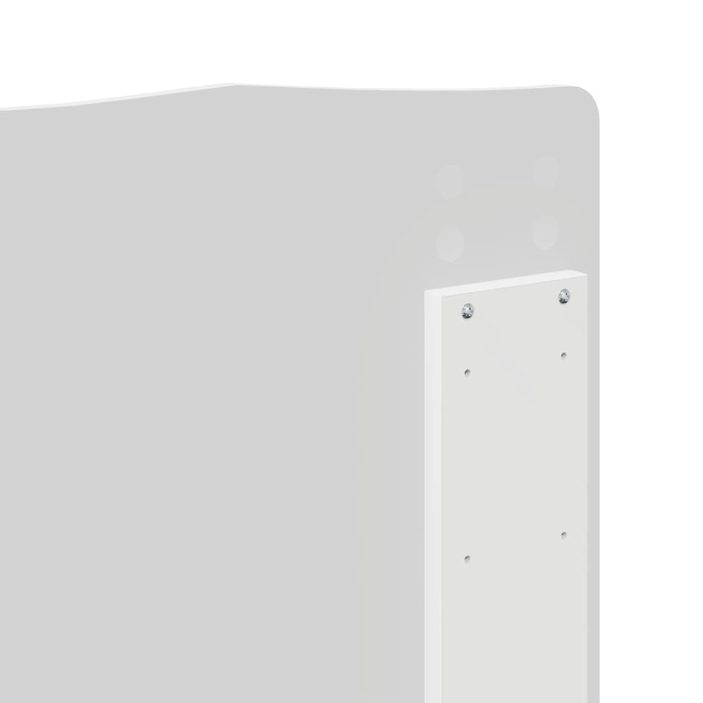 Headboard with Headboard White 150 cm Engineered wood