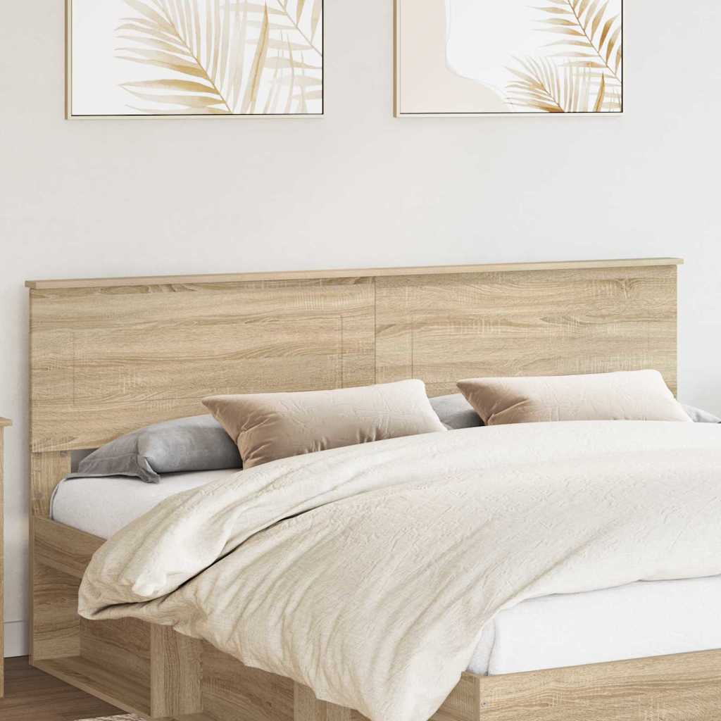 Headboard with Headboard Sonoma Oak 180 cm Engineered wood