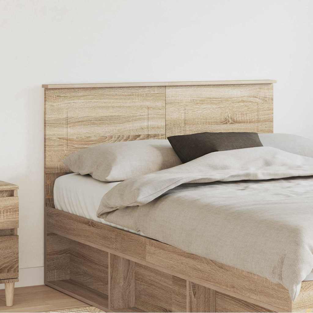 Headboard with Headboard Sonoma Oak 135 cm Engineered wood
