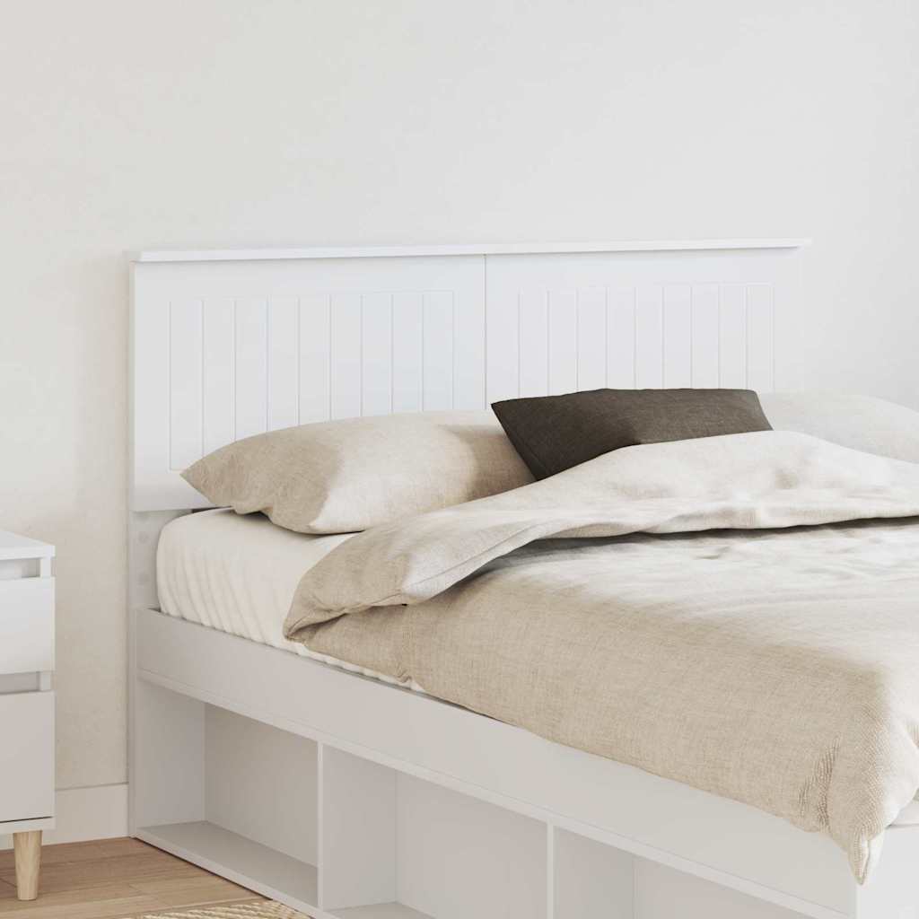 Headboard with Headboard White 135 cm Engineered wood