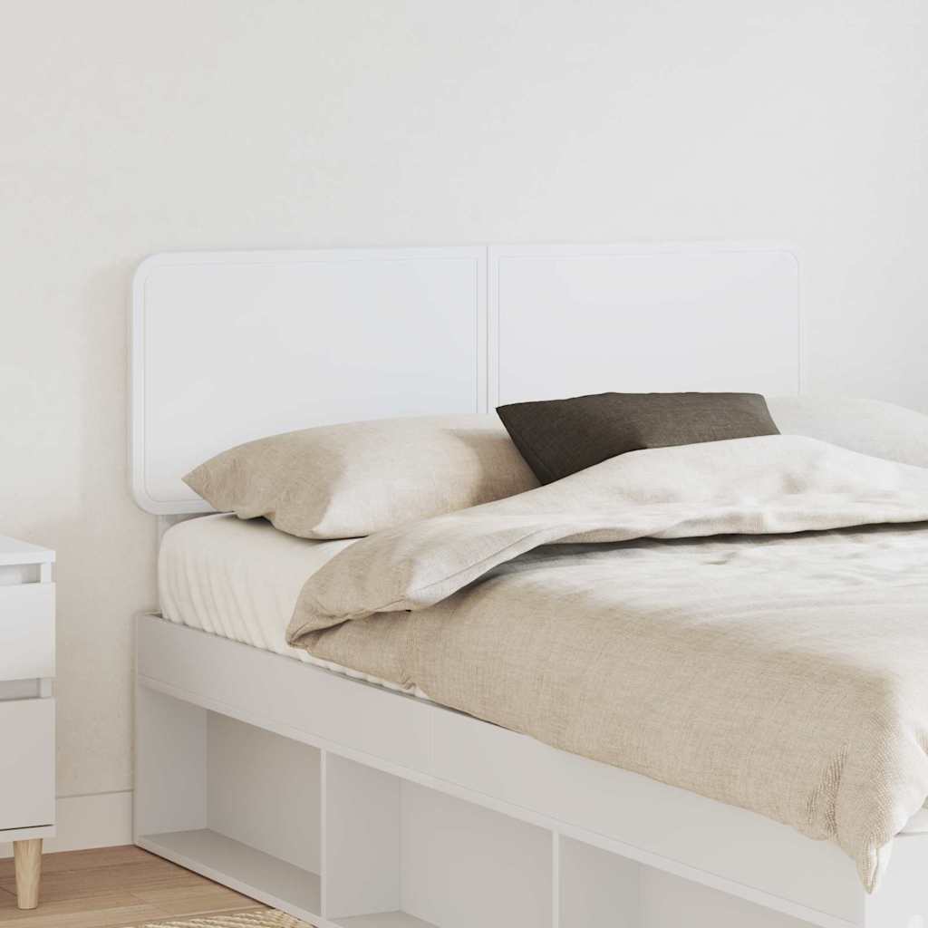 Headboard with Headboard White 135 cm Engineered wood