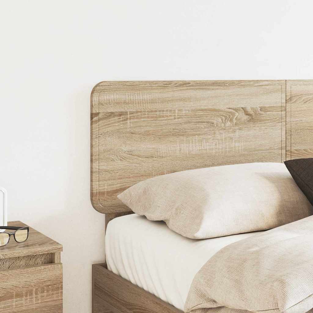 Headboard with Headboard Sonoma Oak 135 cm Engineered wood